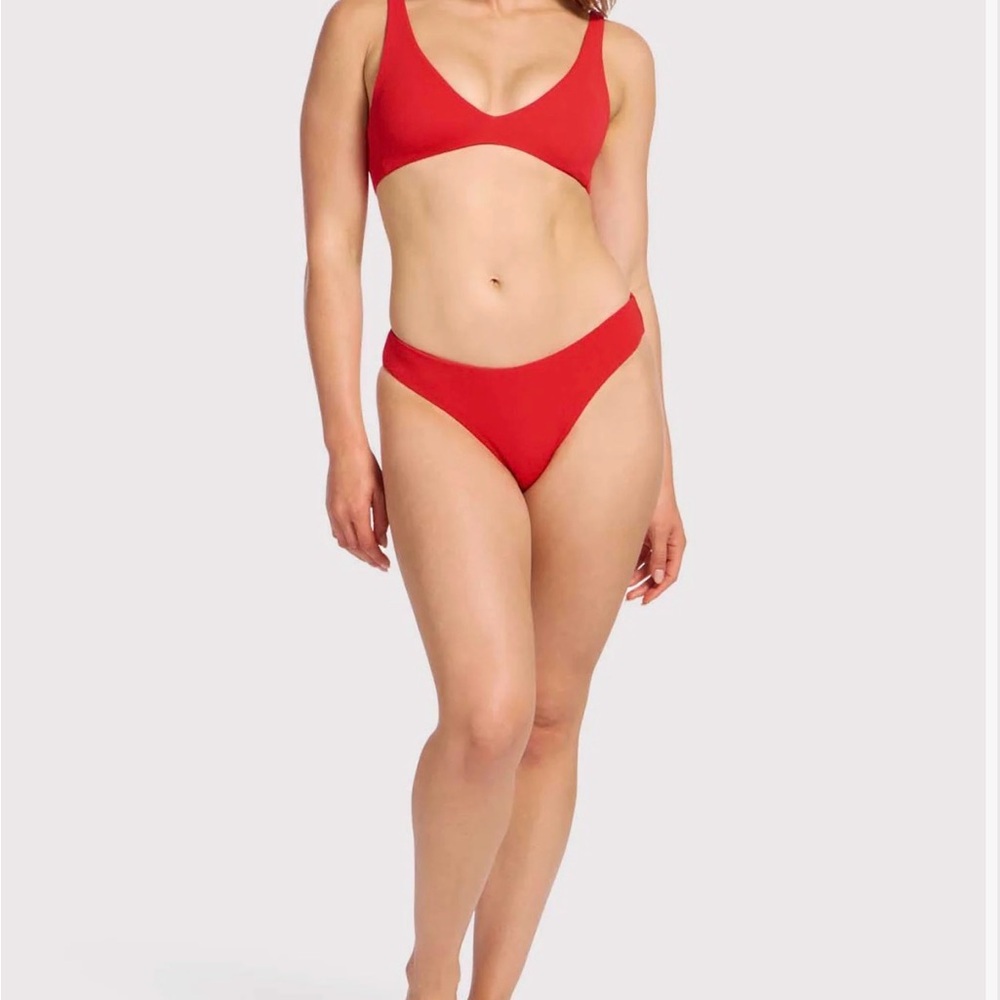 Nuuds Red Women's Red Bikini Set. Both size Small.